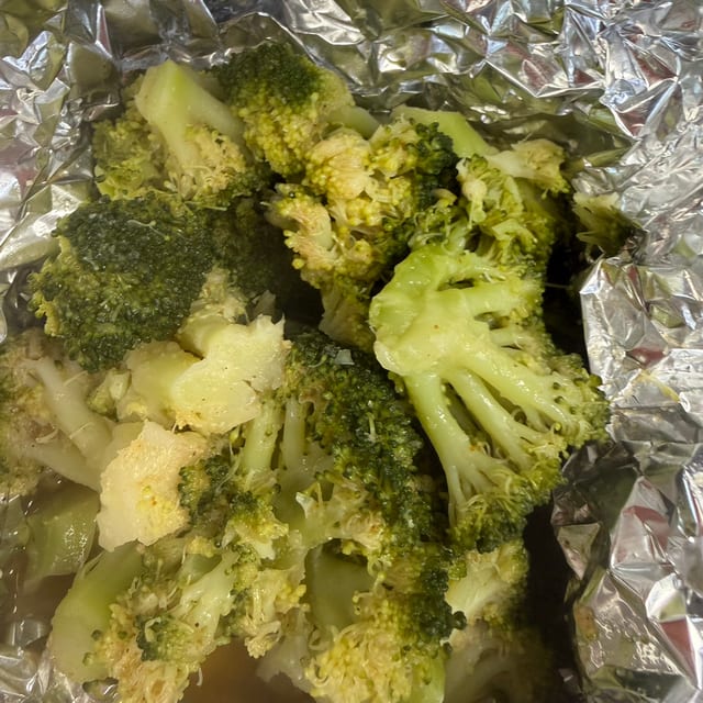Steamed Broccoli.