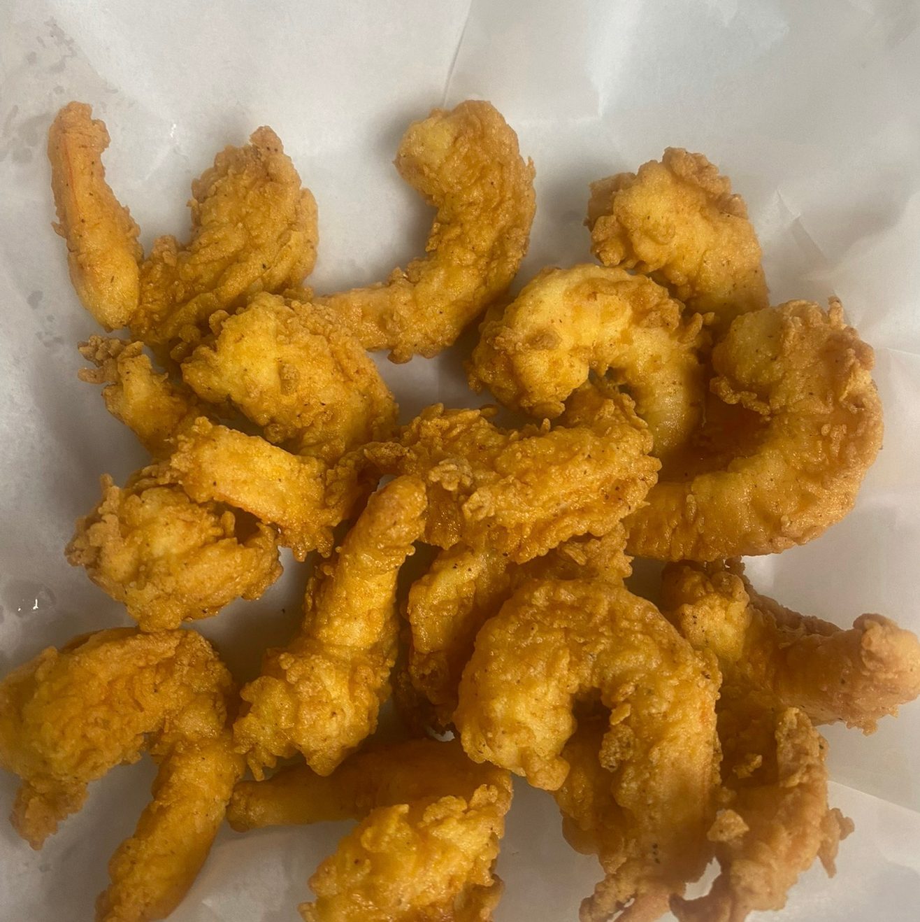15 Pcs LG Fried Shrimps.
