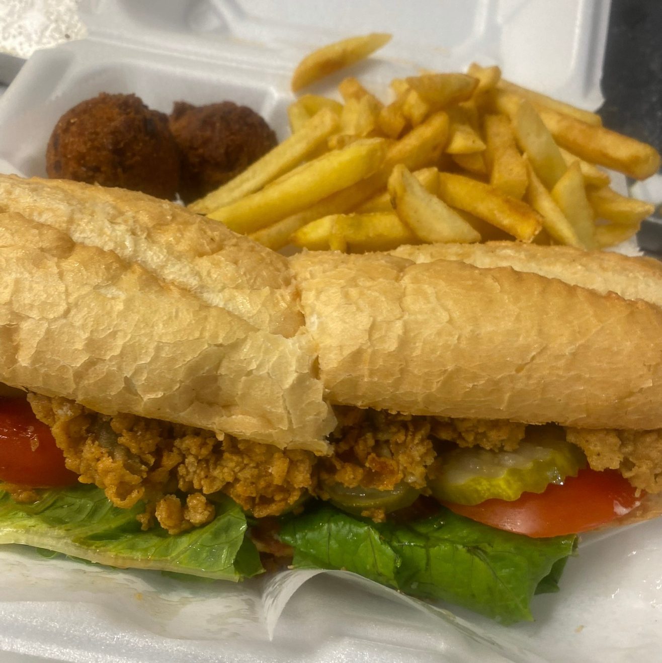 Oyster Po-Boy.